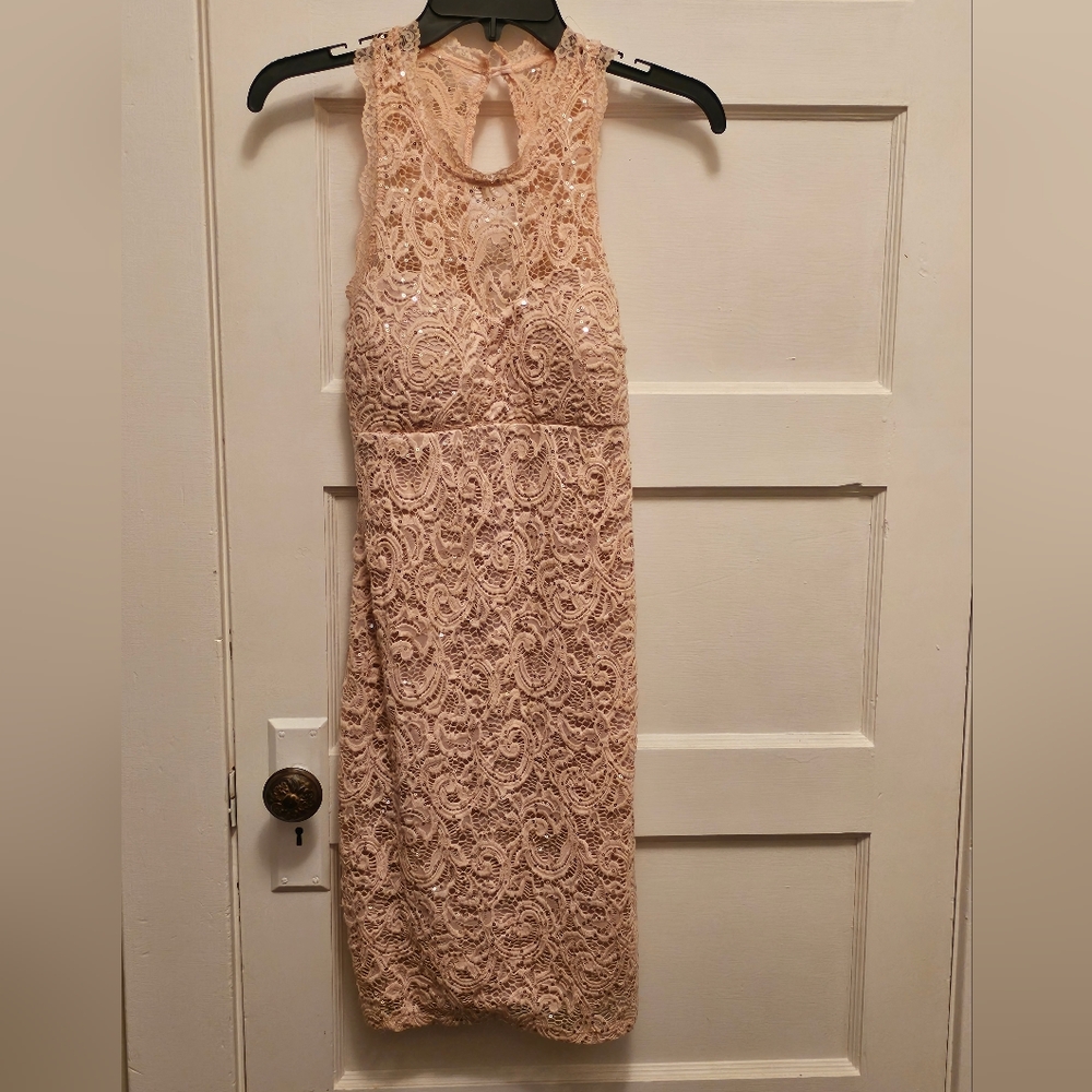 NWT Rose Gold Sequin Dress